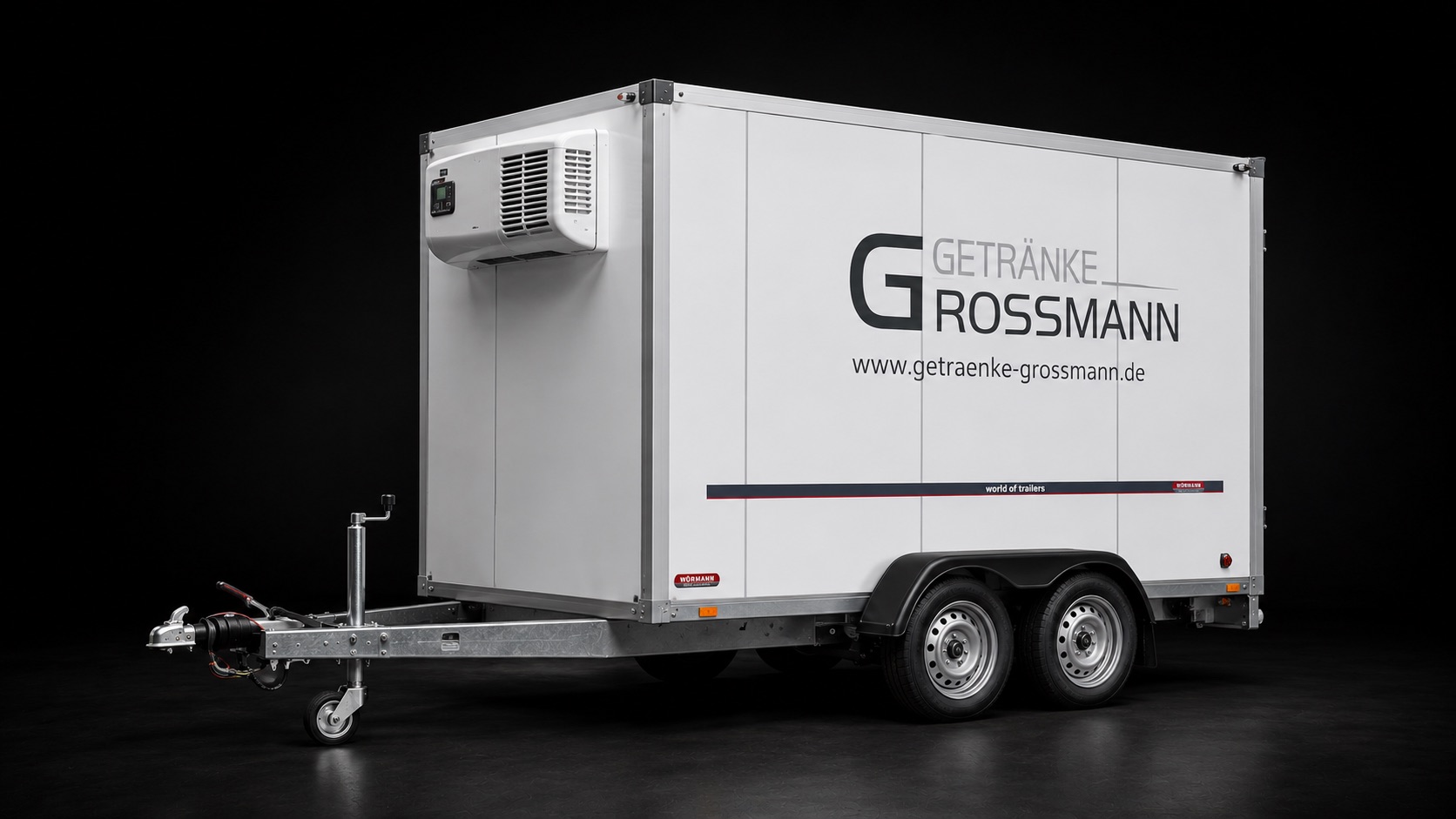 Großer Kühlanhänger von Getränke Grossmann
